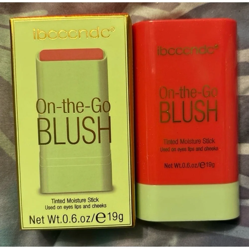 NEW On the Go Blush Waterproof/Sweatproof Stick for Eyes/Lips/Face, Hot Red